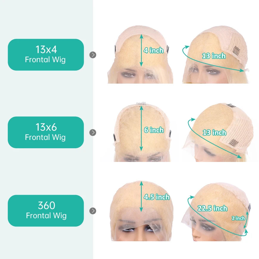 Mint Green Colored Human Hair Wigs Brazilian Straight 13x6 HD Transparent Lace Frontal Human Hair Wigs for Black Women 200% 220%